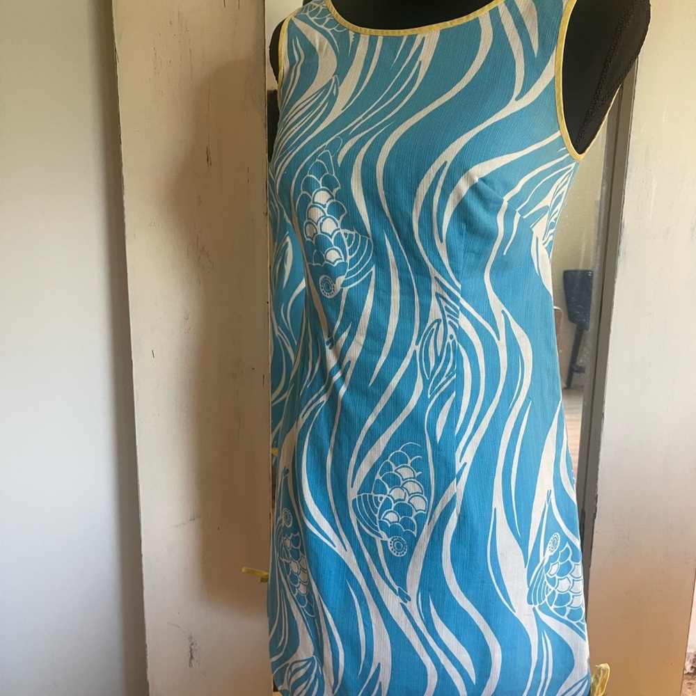 Lilly Pulitzer Yellow and White Dress